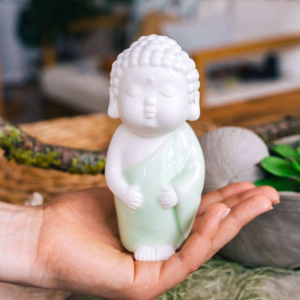 Welcoming Buddha Statue Figurine