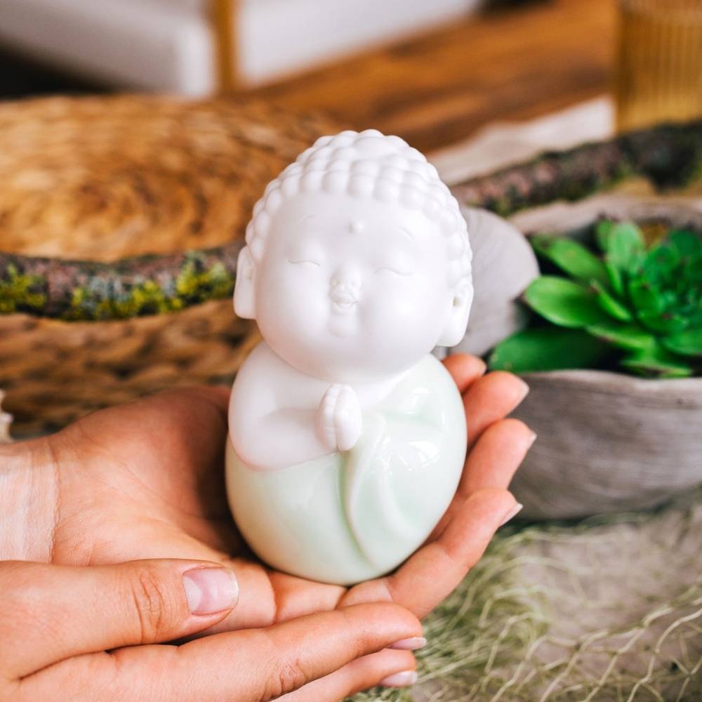 Welcoming Buddha Statue Figurine
