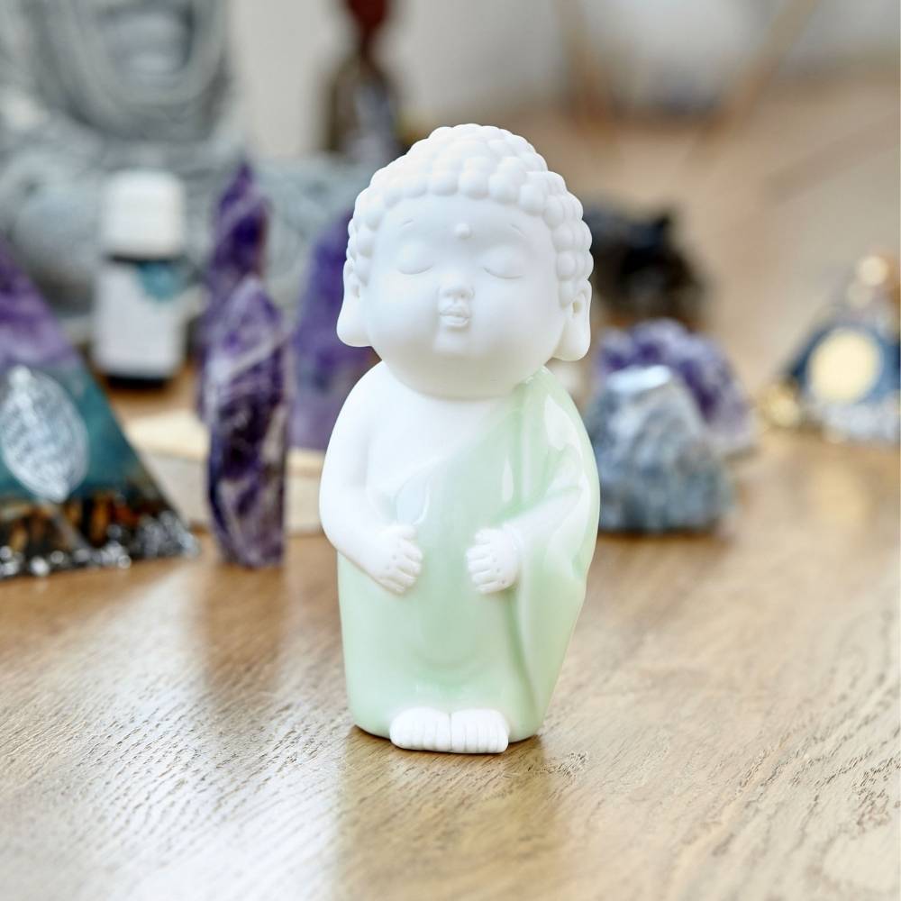 Welcoming Buddha Statue Figurine