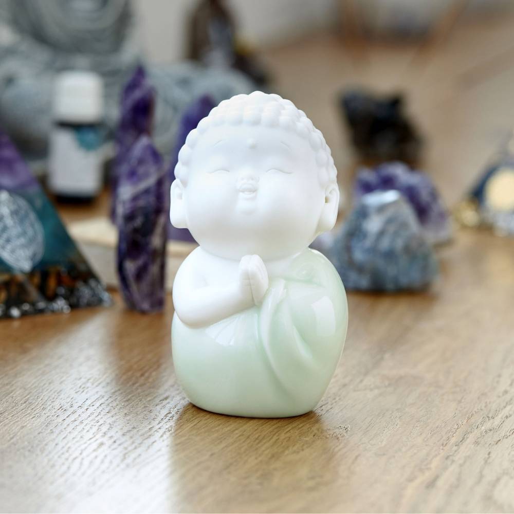 Welcoming Buddha Statue Figurine