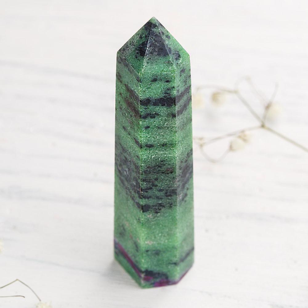 Ruby Zoisite Crystal Point