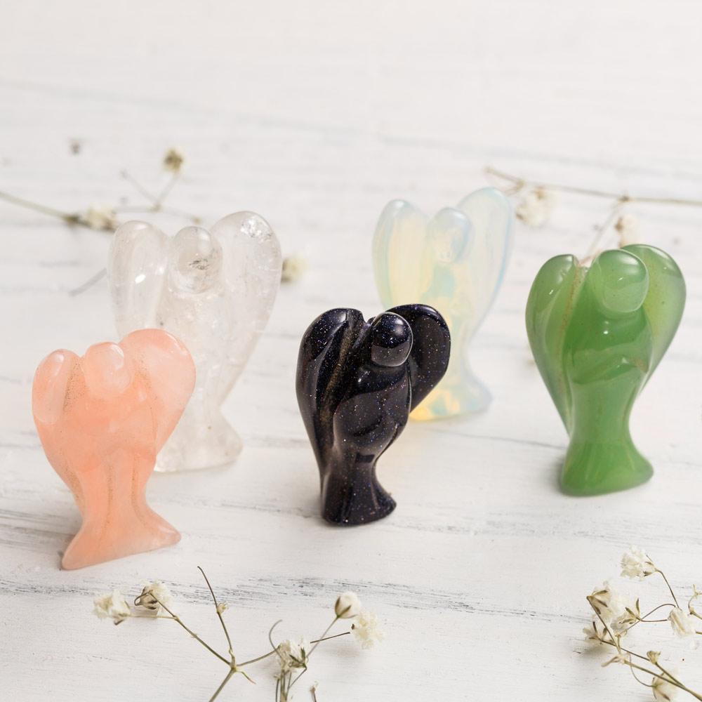 Guardian Angel Crystal Figurines