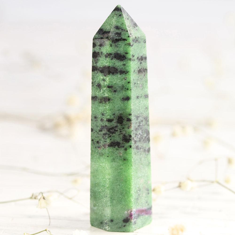 Ruby Zoisite Crystal Point