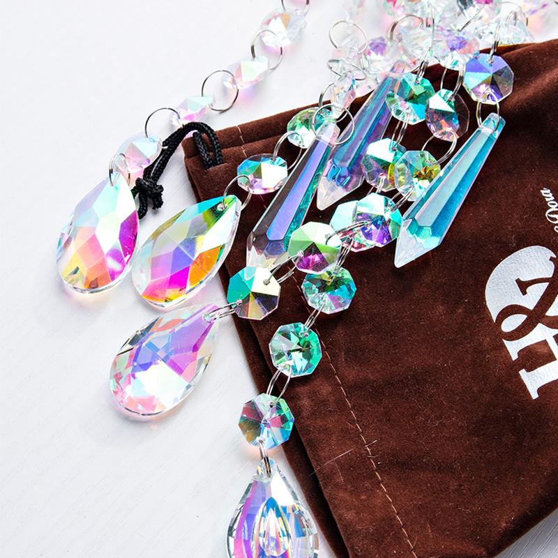 Crystal Prism Glass Wind Chimes