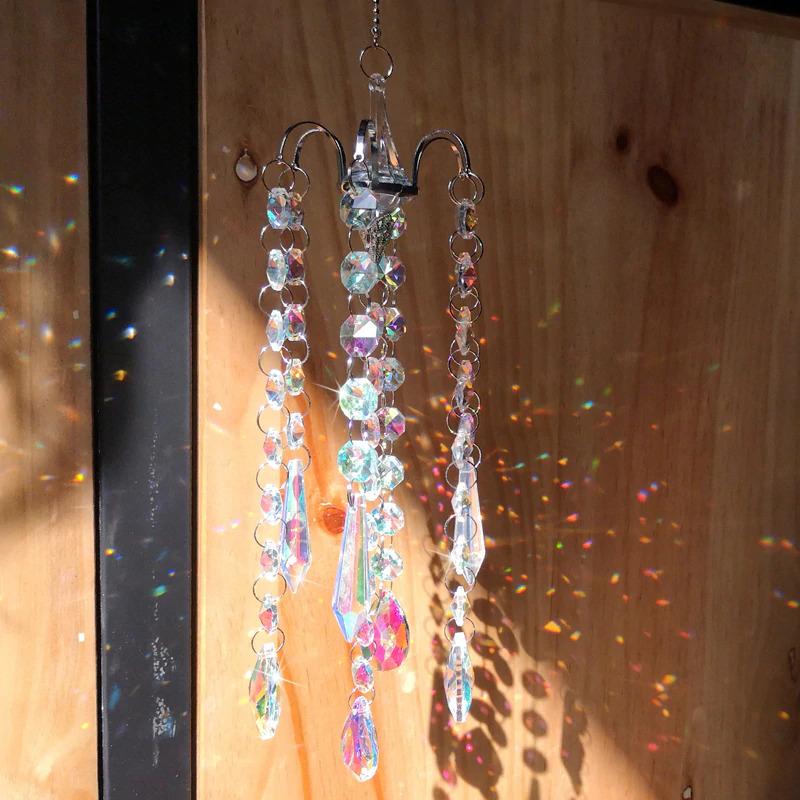Crystal Prism Glass Wind Chimes