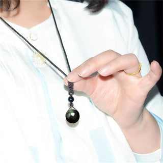 Obsidian Stone Necklace