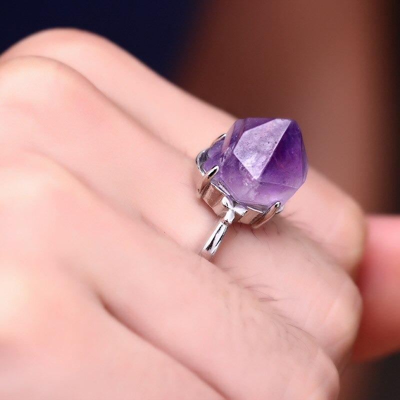 Amethyst Crystal Ring