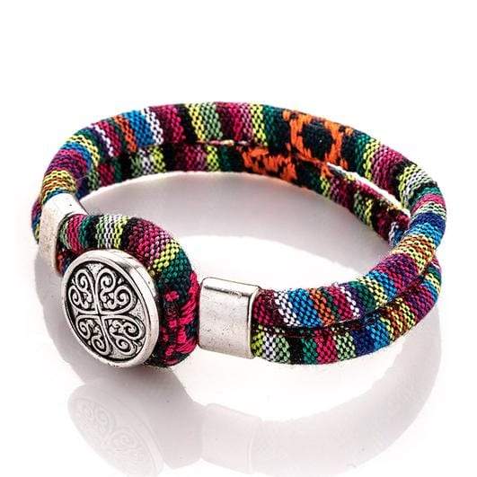 Boho Flower Charm Bracelet