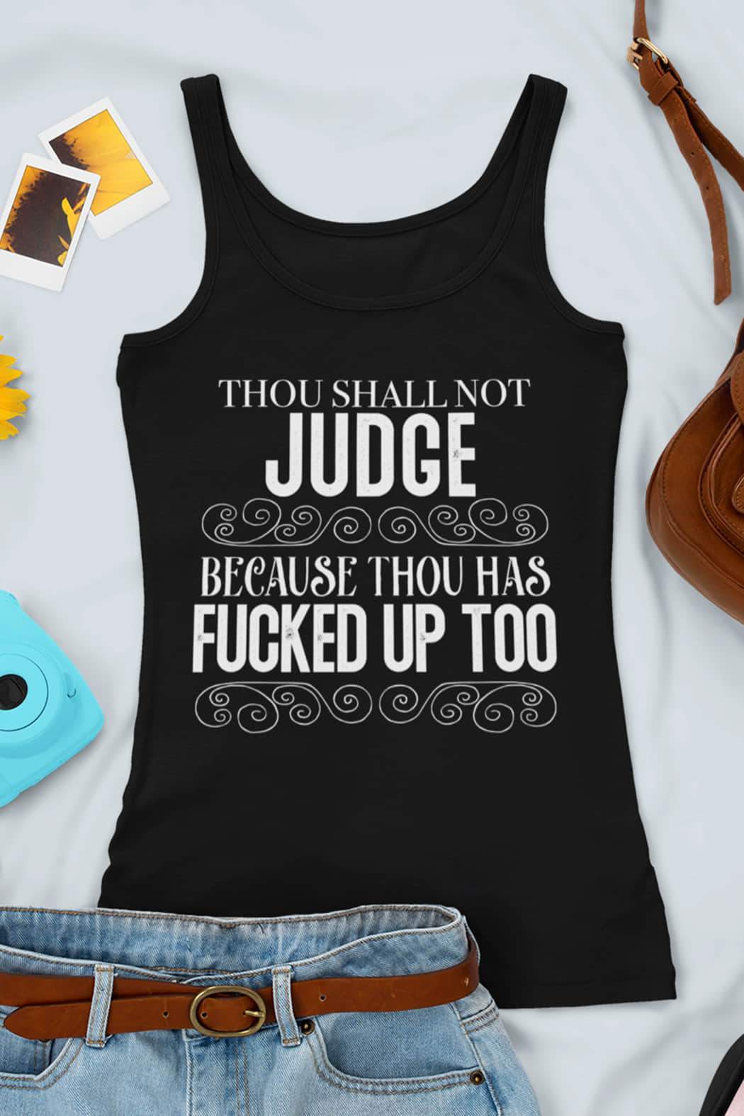 "Thou Shall Not" Tank Top