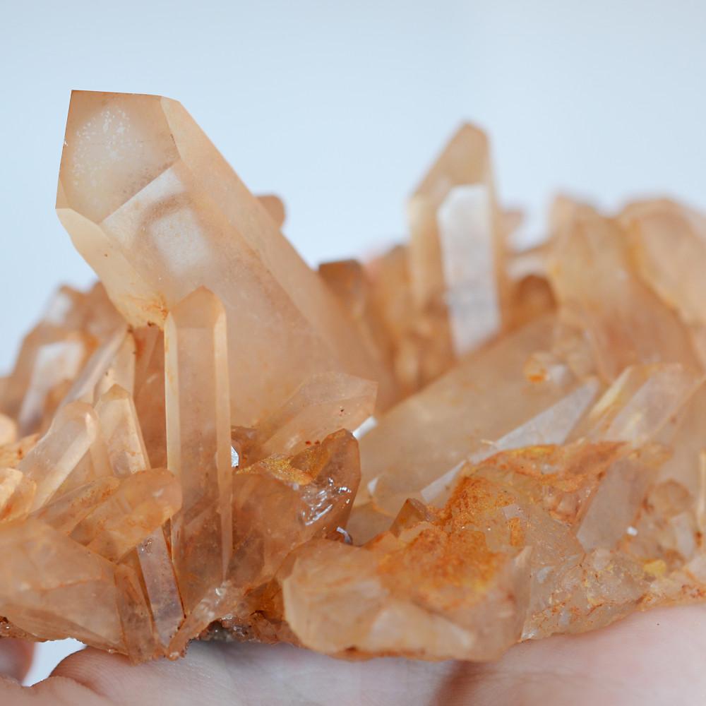 Tangerine Quartz Crystal Cluster