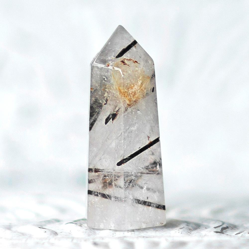 Tourmalinated Quartz Crystal Point – MindfulSouls