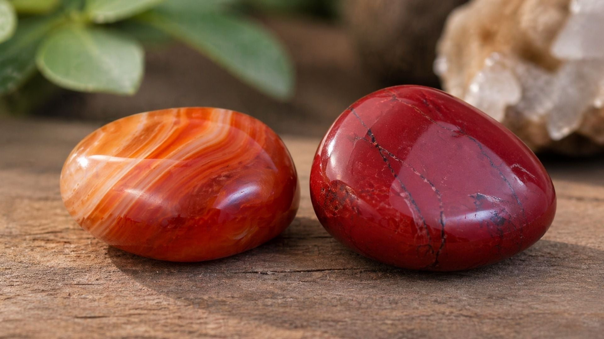 Carnelian vs Red Jasper
