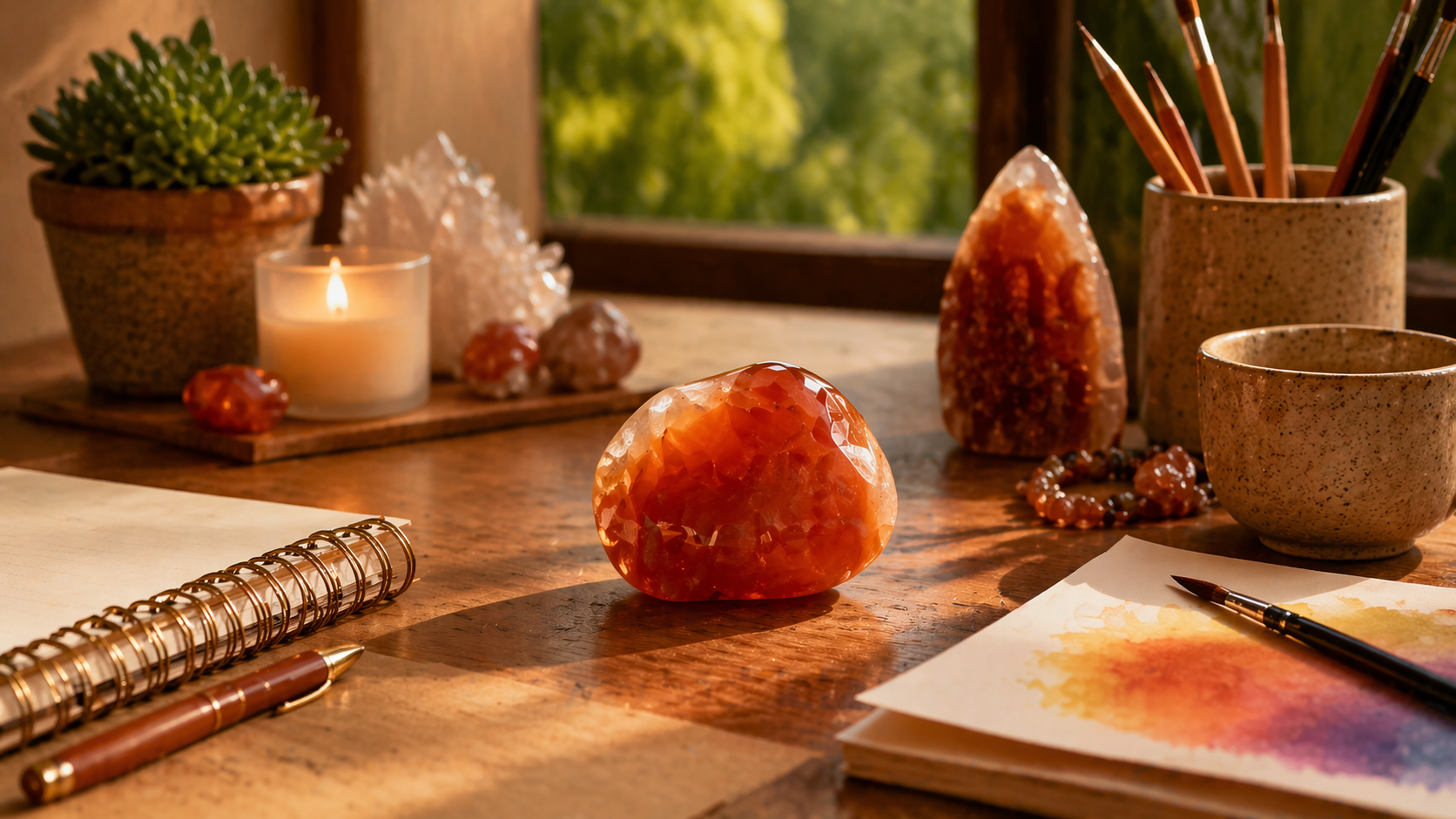 Carnelian for Confidence and Creativity