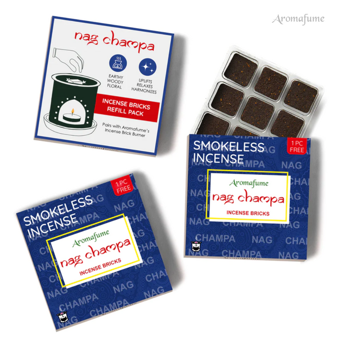 Nag Champa Smokeless Incense Bricks – MindfulSouls Nag Champa Smokeless Incense Bricks – MindfulSouls