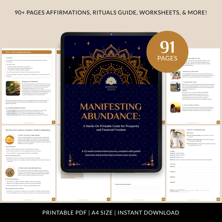 Manifesting Abundance: A Hands-On Printable Guide for Prosperity and Financial Freedom
