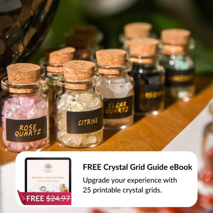 First Altar Crystal Set + FREE Mindful Crystal Grid Guide eBook