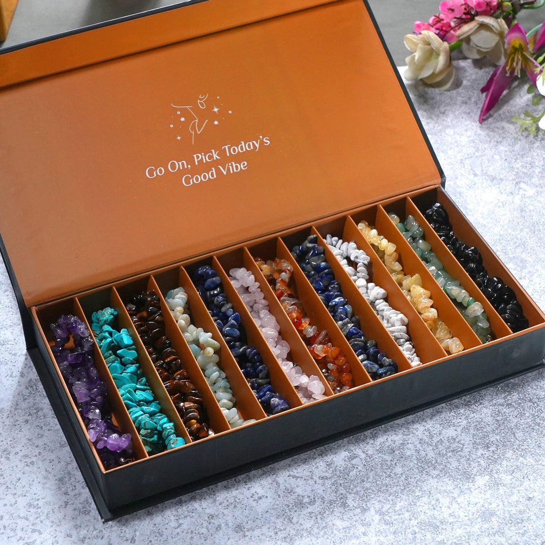 12 Crystal Necklaces Set – Everyday Support for Every Kind of Day