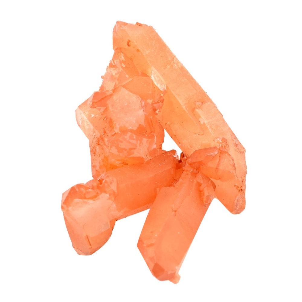 Tangerine Quartz Crystal Cluster