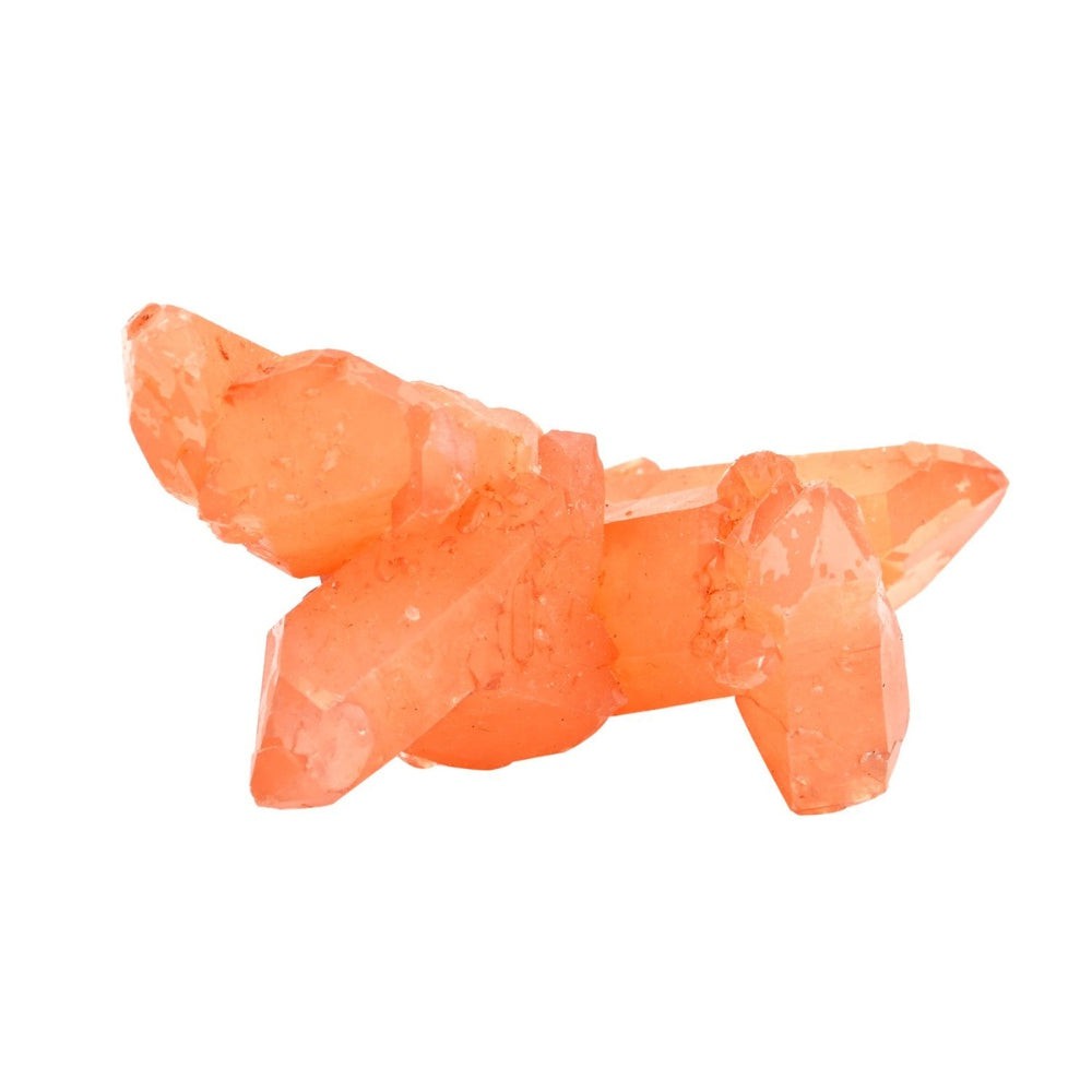 Tangerine Quartz Crystal Cluster