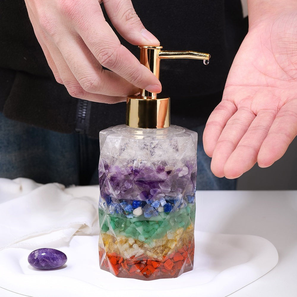Chakra Crystals Cosmetics Dispenser