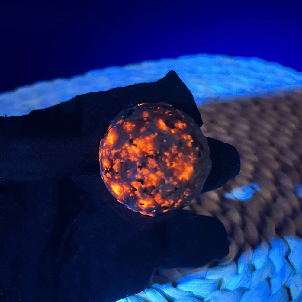 Natural Yooperlite Glowing Moon Sphere