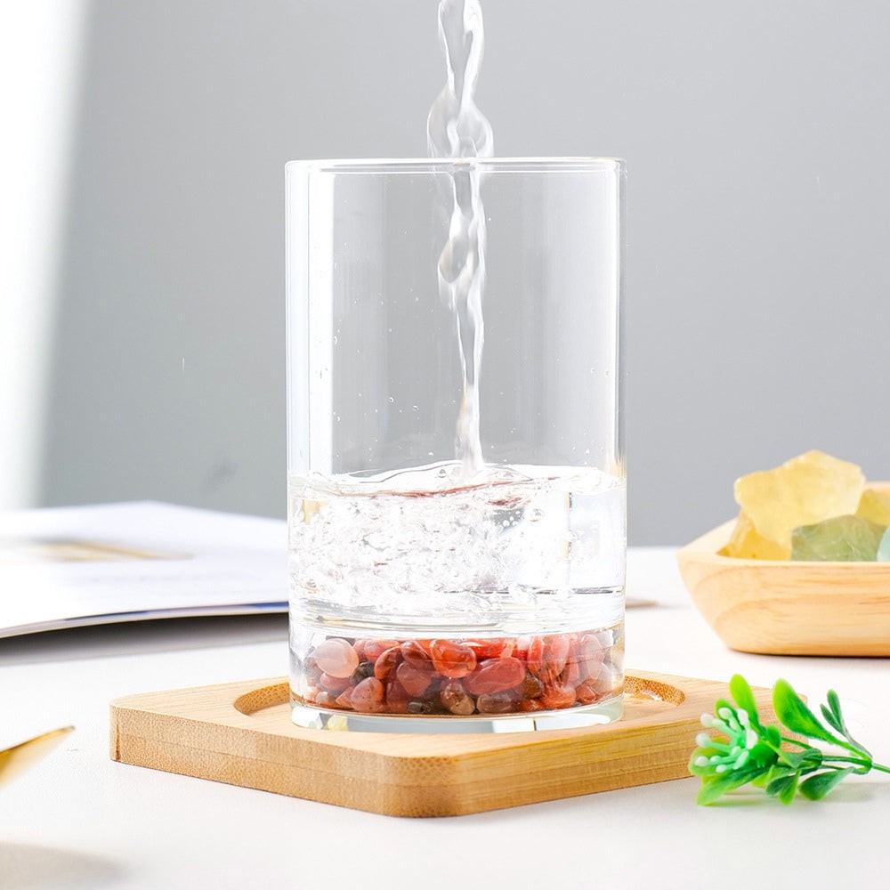 Natual Gemstone Glass Water Cup
