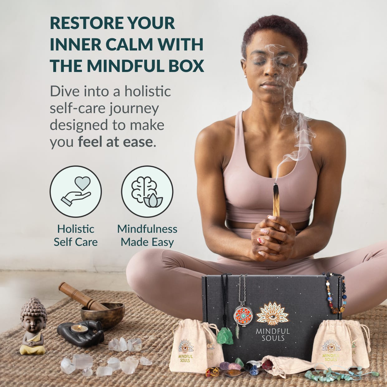 –　Mindful　MindfulSouls　Box　Self-Care　Gemstone　Subscription
