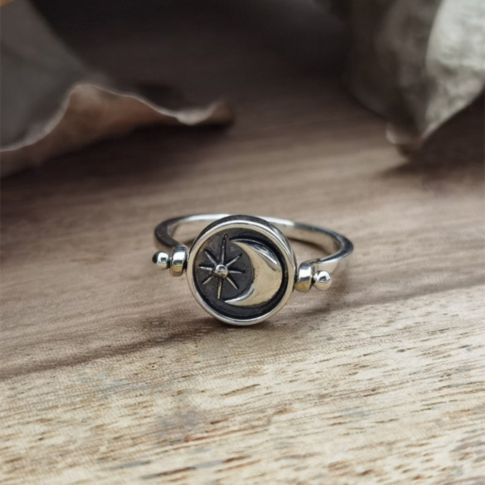 Rotating Sun and Moon Ring