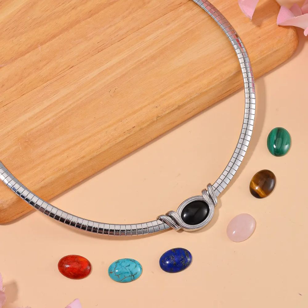 3x Interchangeable Gemstone Necklaces (2+1 Free BUNDLE)