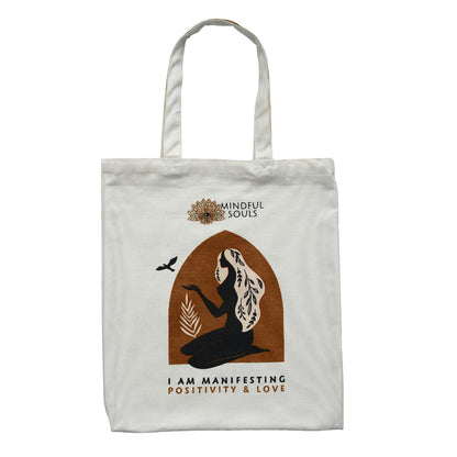 Positivity and Love Manifestation Tote Bag