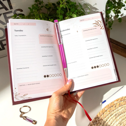 2025 Gratitude Planner Set - Gratitude Journal with Manifestation Energy Pen