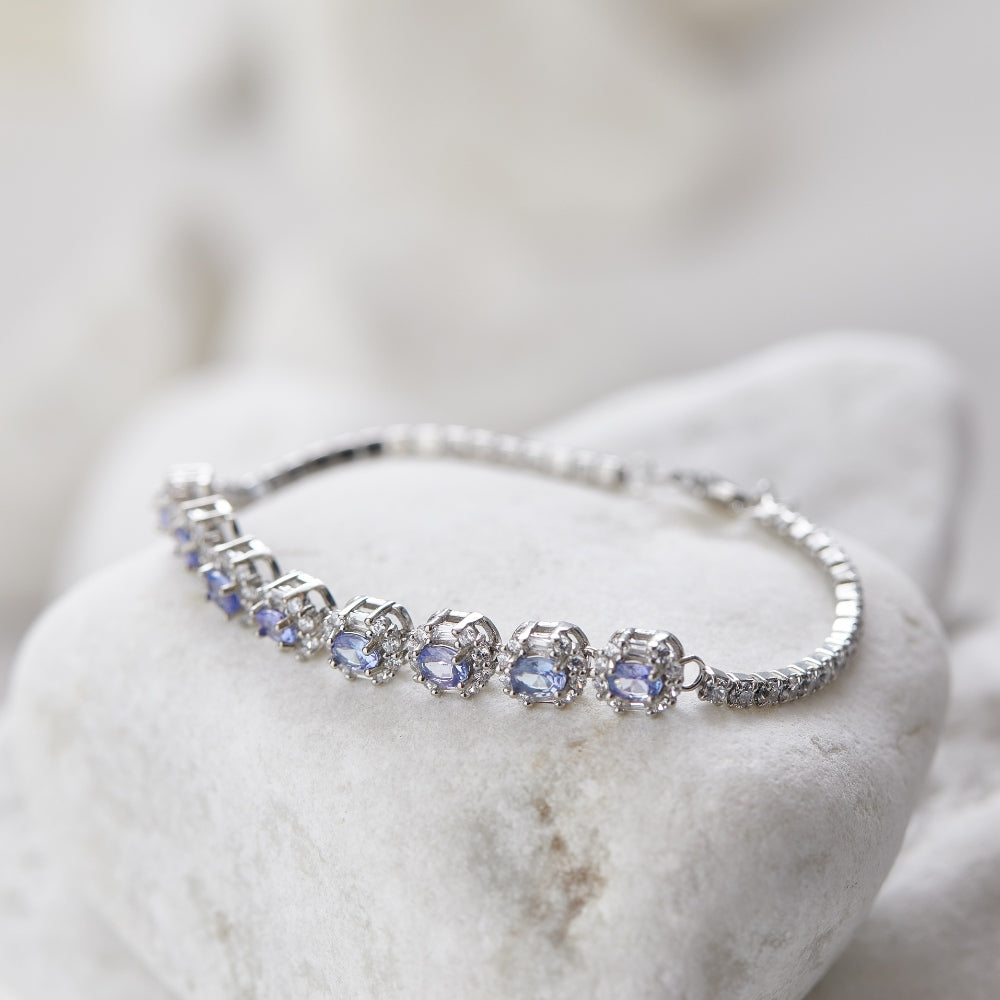 Elegant Blue Sapphire Bracelet