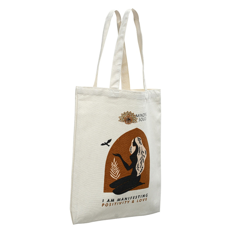 Positivity and Love Manifestation Tote Bag