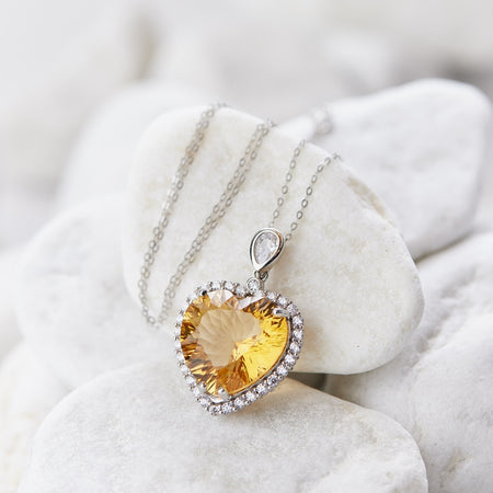 Deluxe Natural Citrine Crystal Pendant