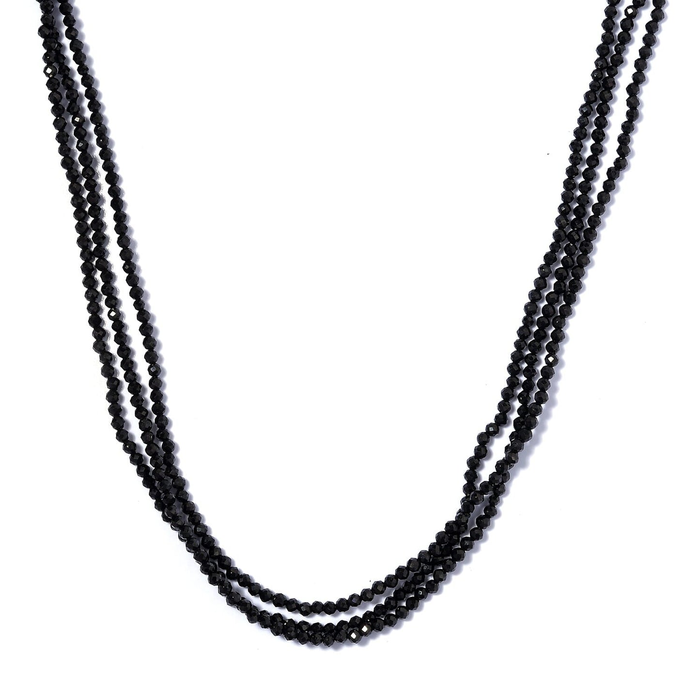 Black Spinel Power Bead Necklace - For Confidence That Shines