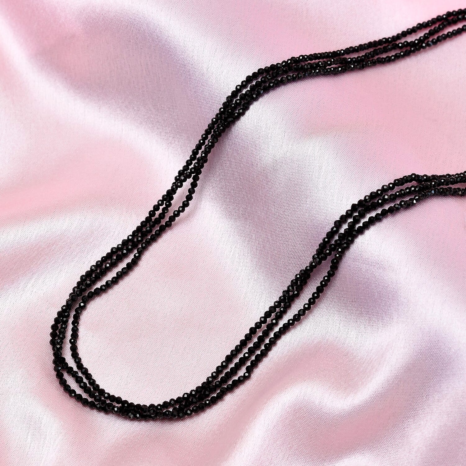 Black Spinel Power Bead Necklace - For Confidence That Shines