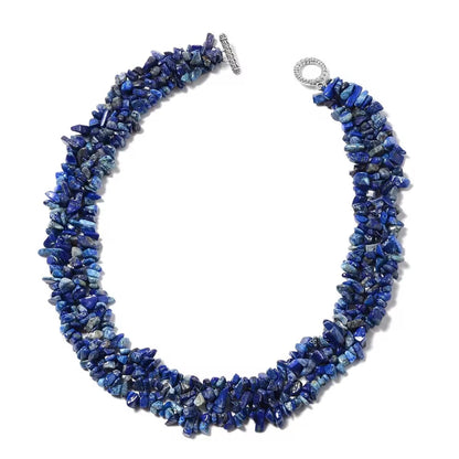 Boho Gemstone Jewelry Set – Necklace, Bracelet & Earrings