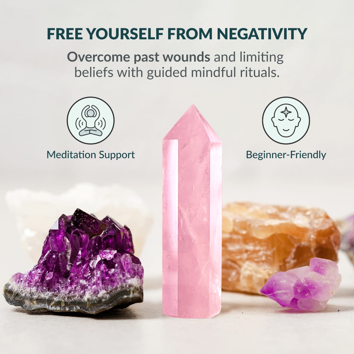 Mindfulness Meditation Box with chakra stones - Crystals by Lina