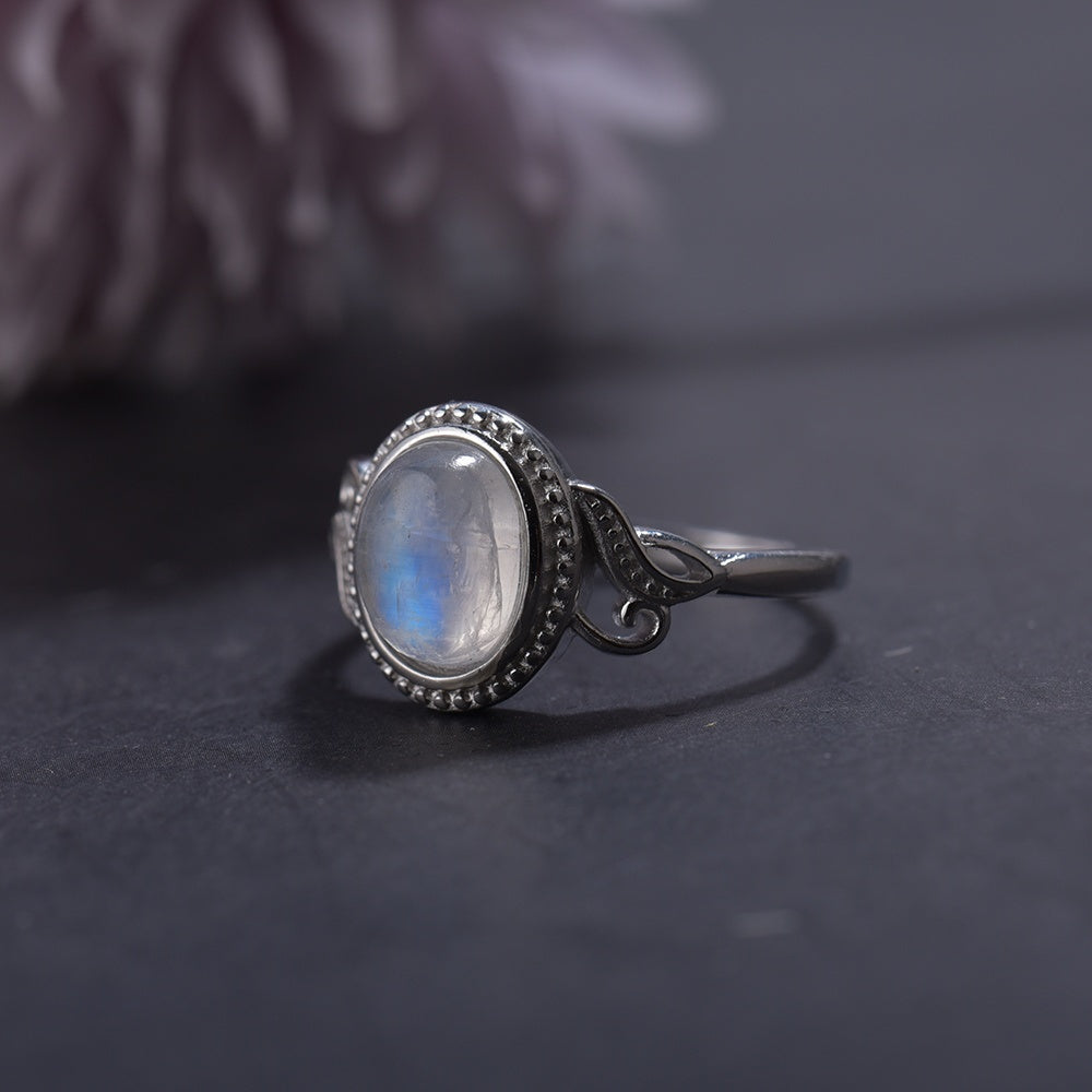 Retro Vibes Moonstone Ring