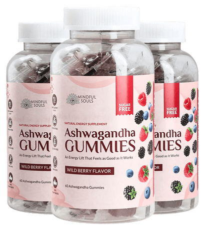 Zen Energy: Sugar Free Natural Ashwagandha Vitality Gummies x 3 Bottles