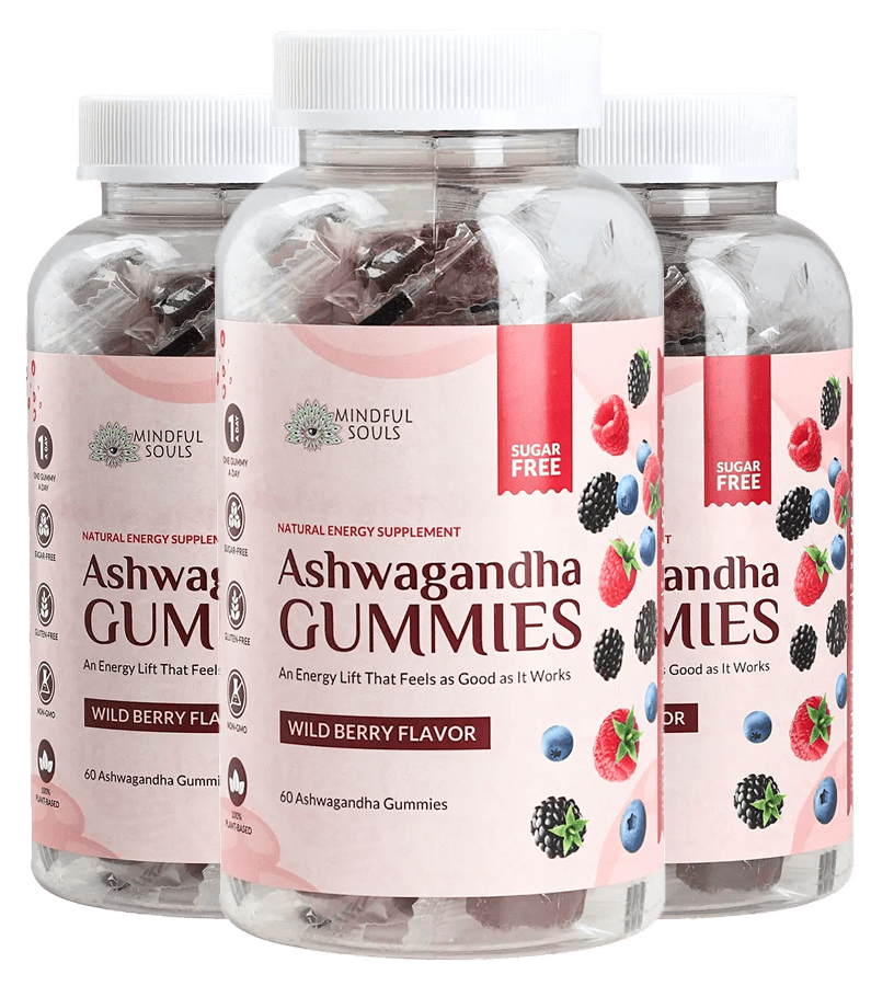 Zen Energy: Sugar Free Natural Ashwagandha Vitality Gummies x 3 Bottles