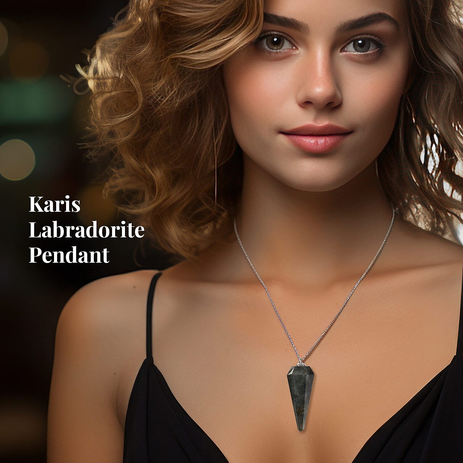 Karis Labradorite Pendulum Pendant — Unveil Mystical Beauty & Energy