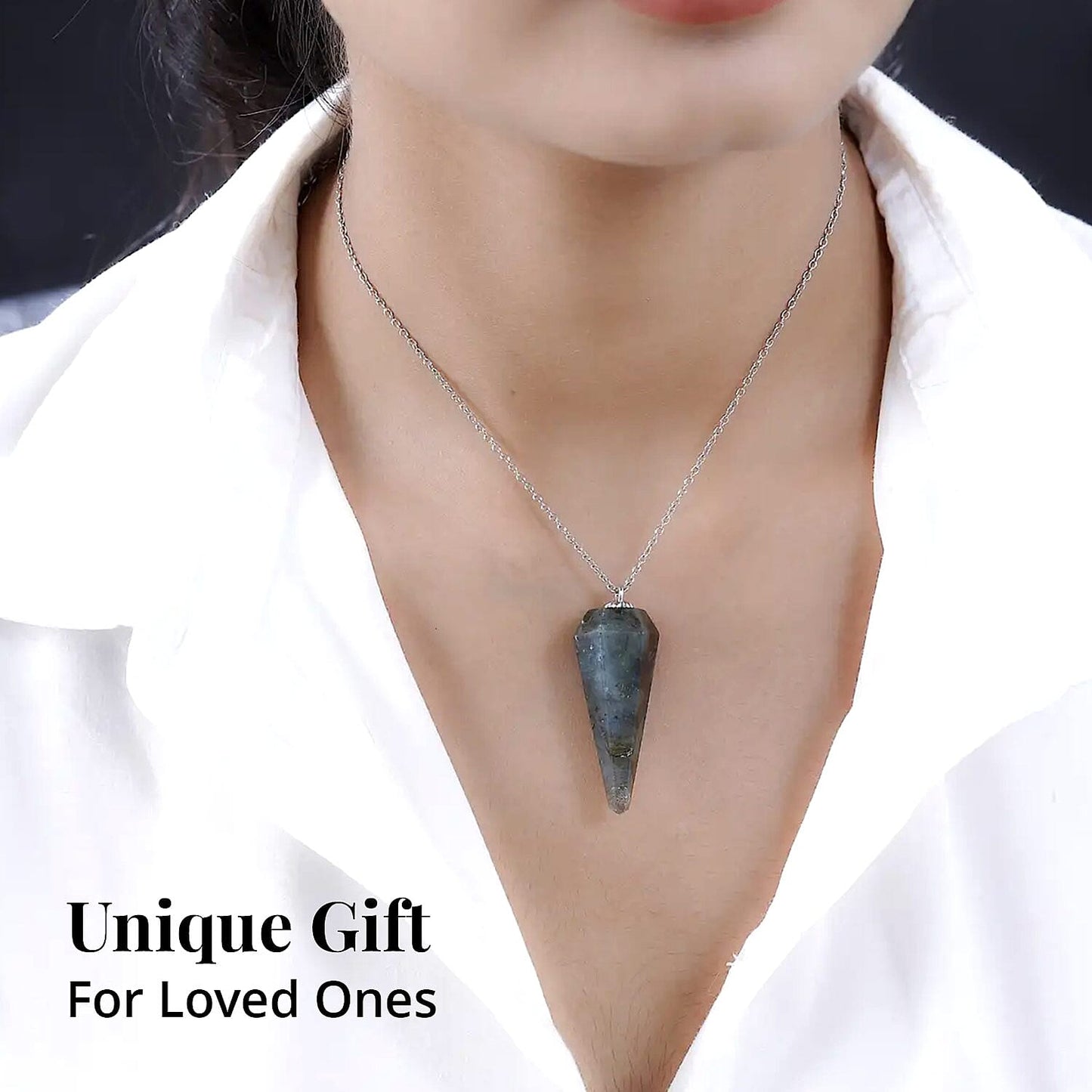 Karis Labradorite Pendulum Pendant — Unveil Mystical Beauty & Energy