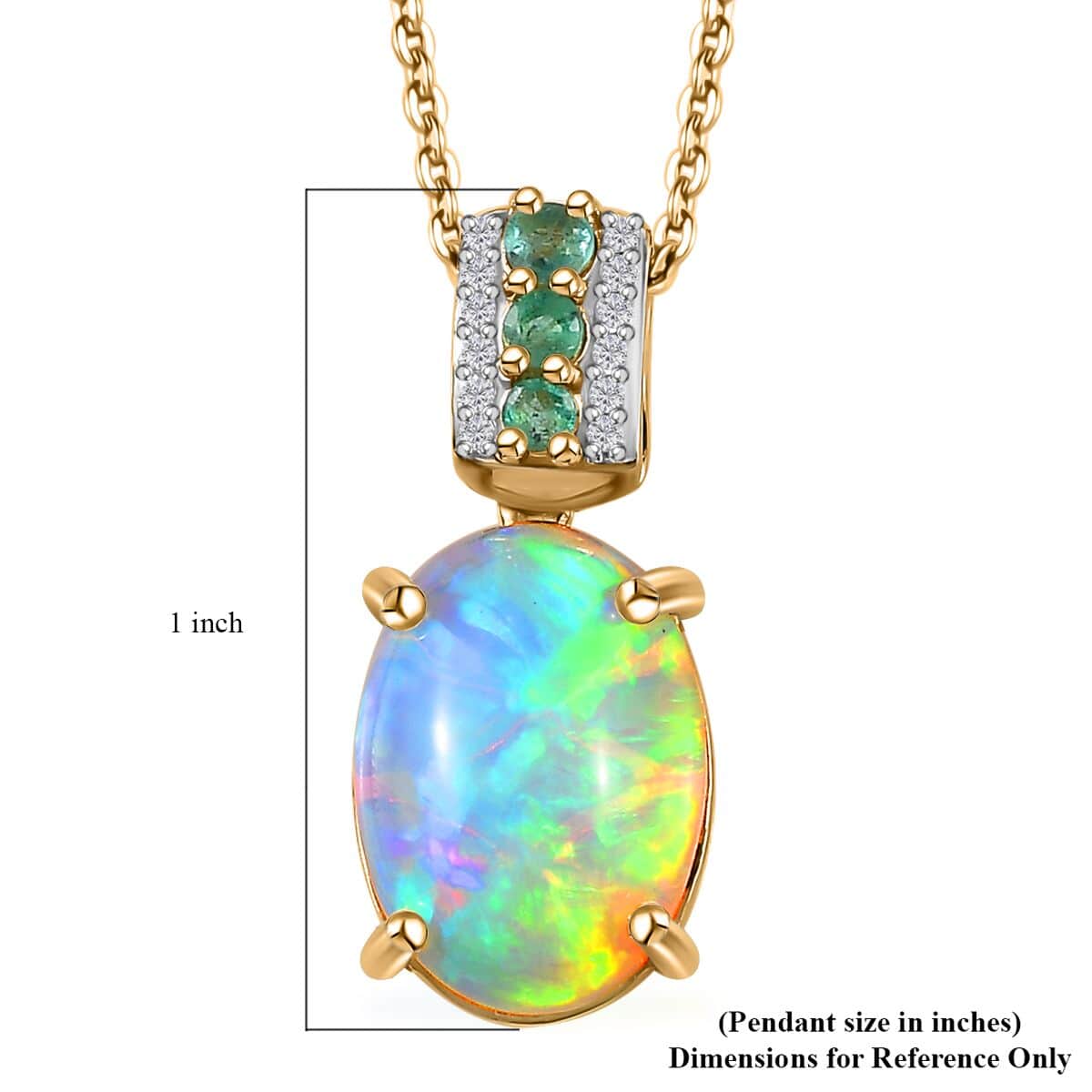 Multi Gemstone Pendant Necklace