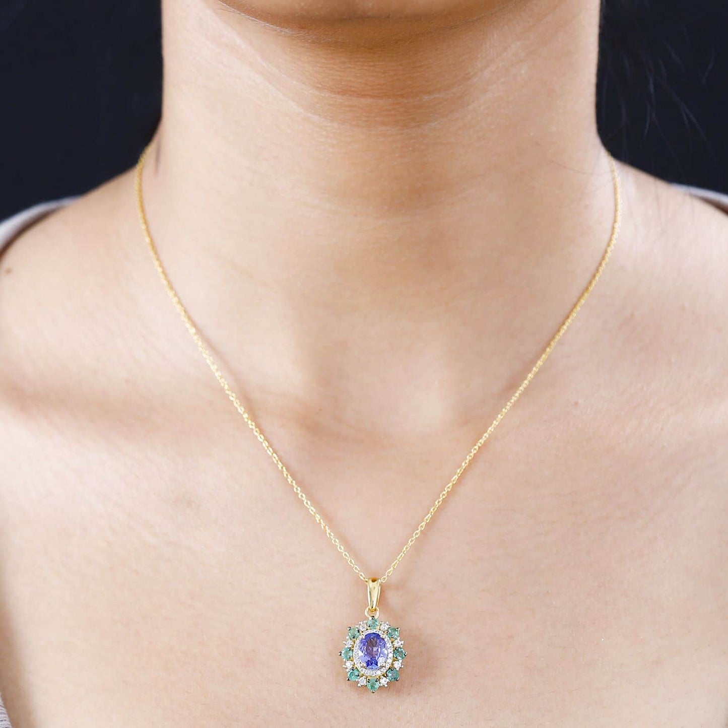 Tanzanite Pendant Necklace