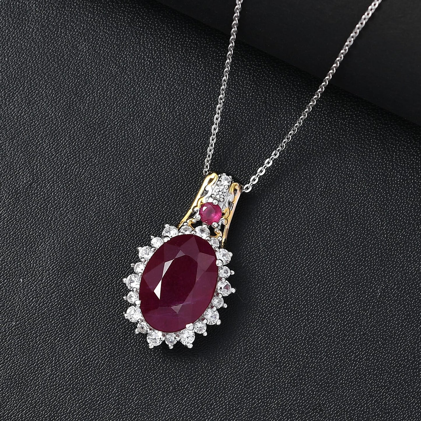 Niassa Ruby Halo Necklace – A Crystal for Drive & Direction