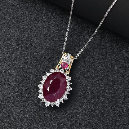 Niassa Ruby Halo Necklace – A Crystal for Drive & Direction
