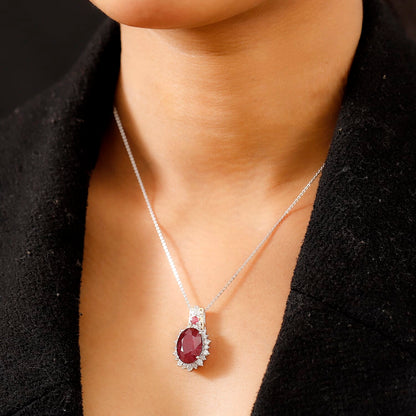 Niassa Ruby Halo Necklace – A Crystal for Drive & Direction