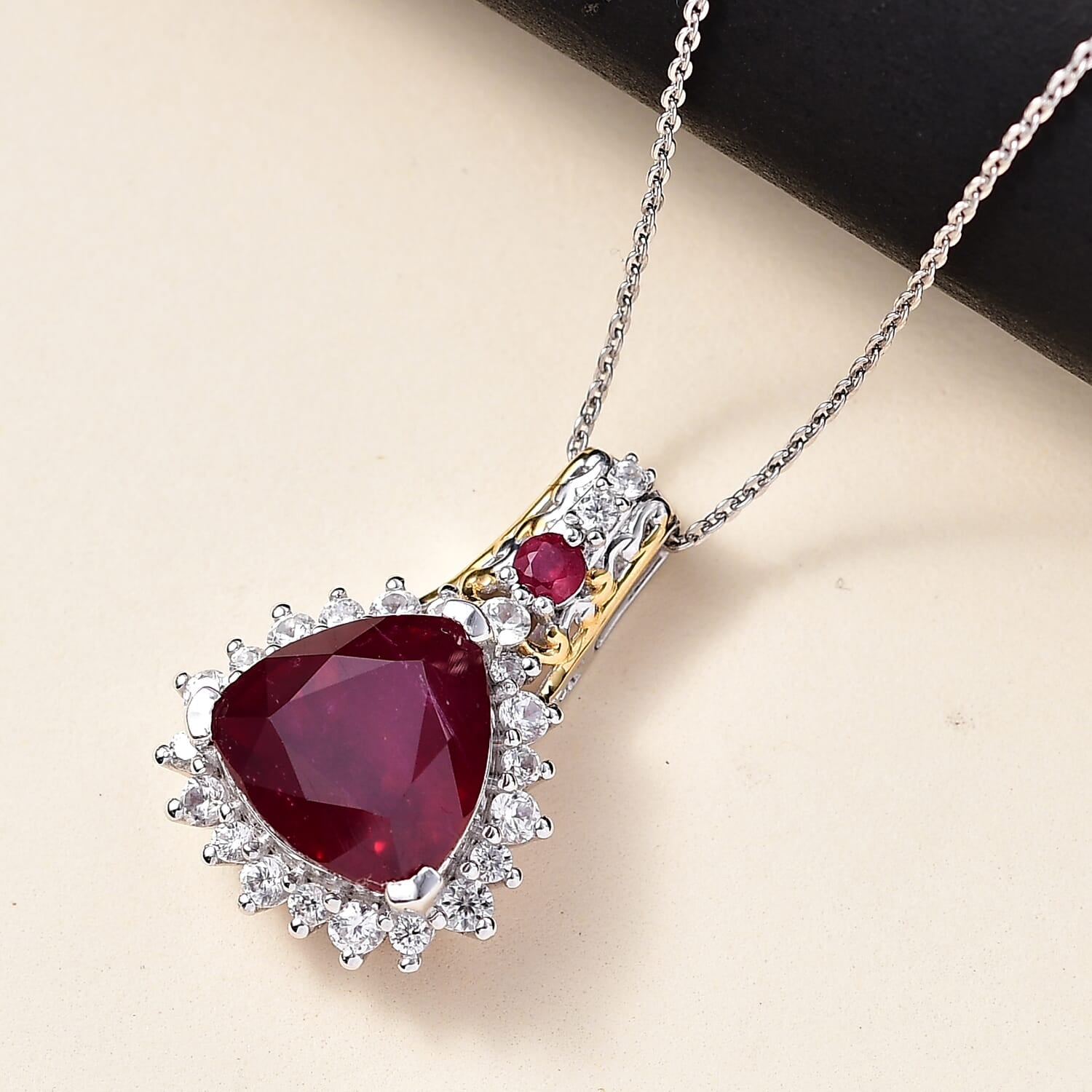 Niassa Ruby Halo Necklace – A Crystal for Drive & Direction