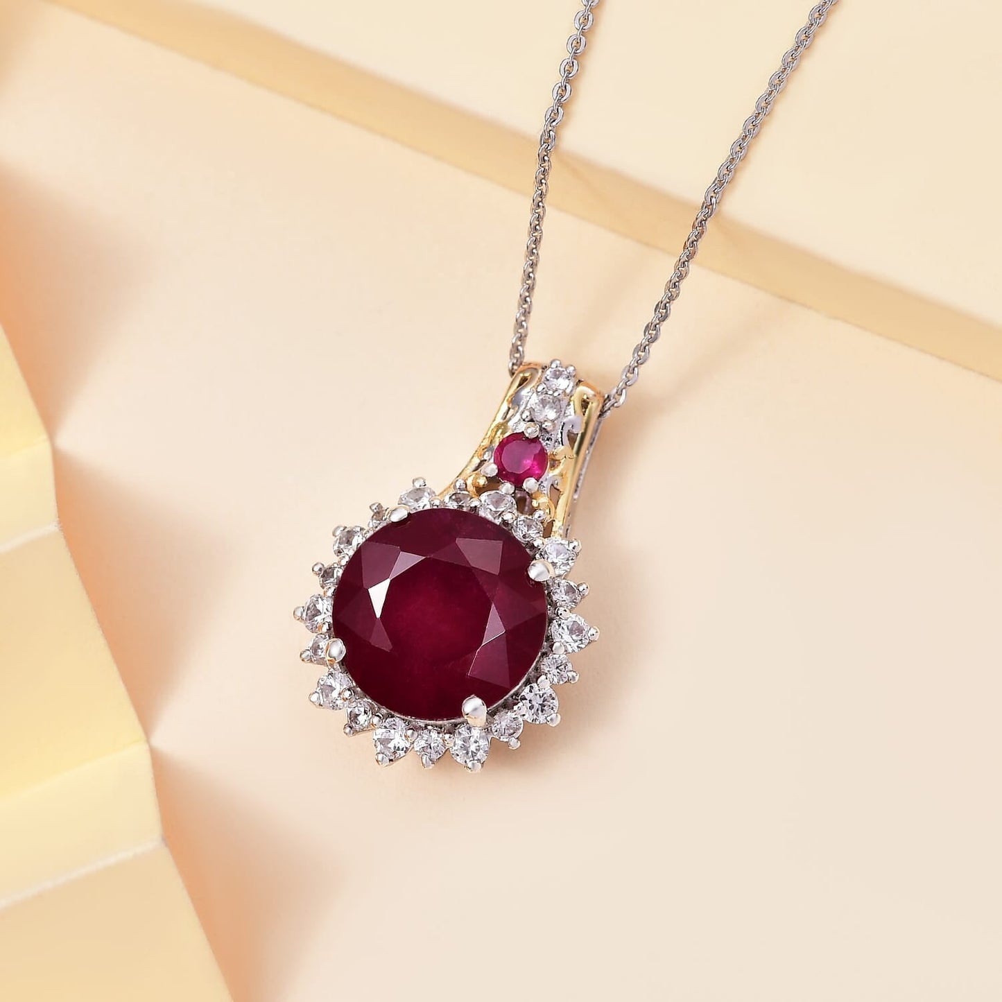 Niassa Ruby Halo Necklace – A Crystal for Drive & Direction